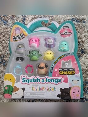 Squishmallows Squish A Longs 8 Mini Figures Series 2